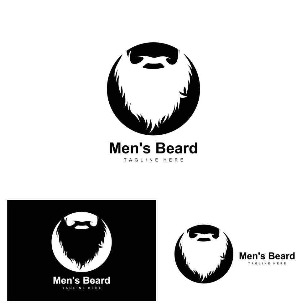 logo de barba, barbería vectorial, diseño para apariencia masculina, barbero, cabello, moda vector