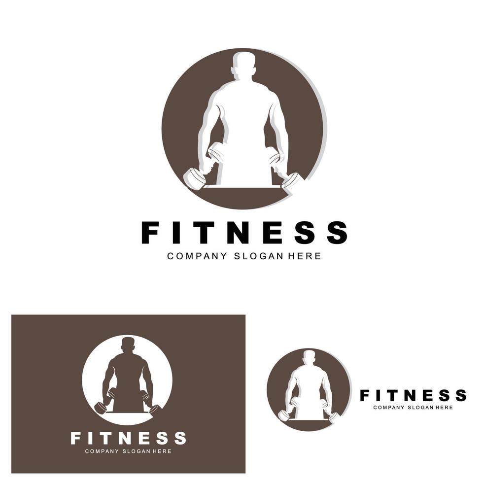 logotipo de gimnasio, vector de logotipo de fitness, diseño adecuado para fitness, equipo deportivo, salud corporal, marcas de productos de suplementos corporales