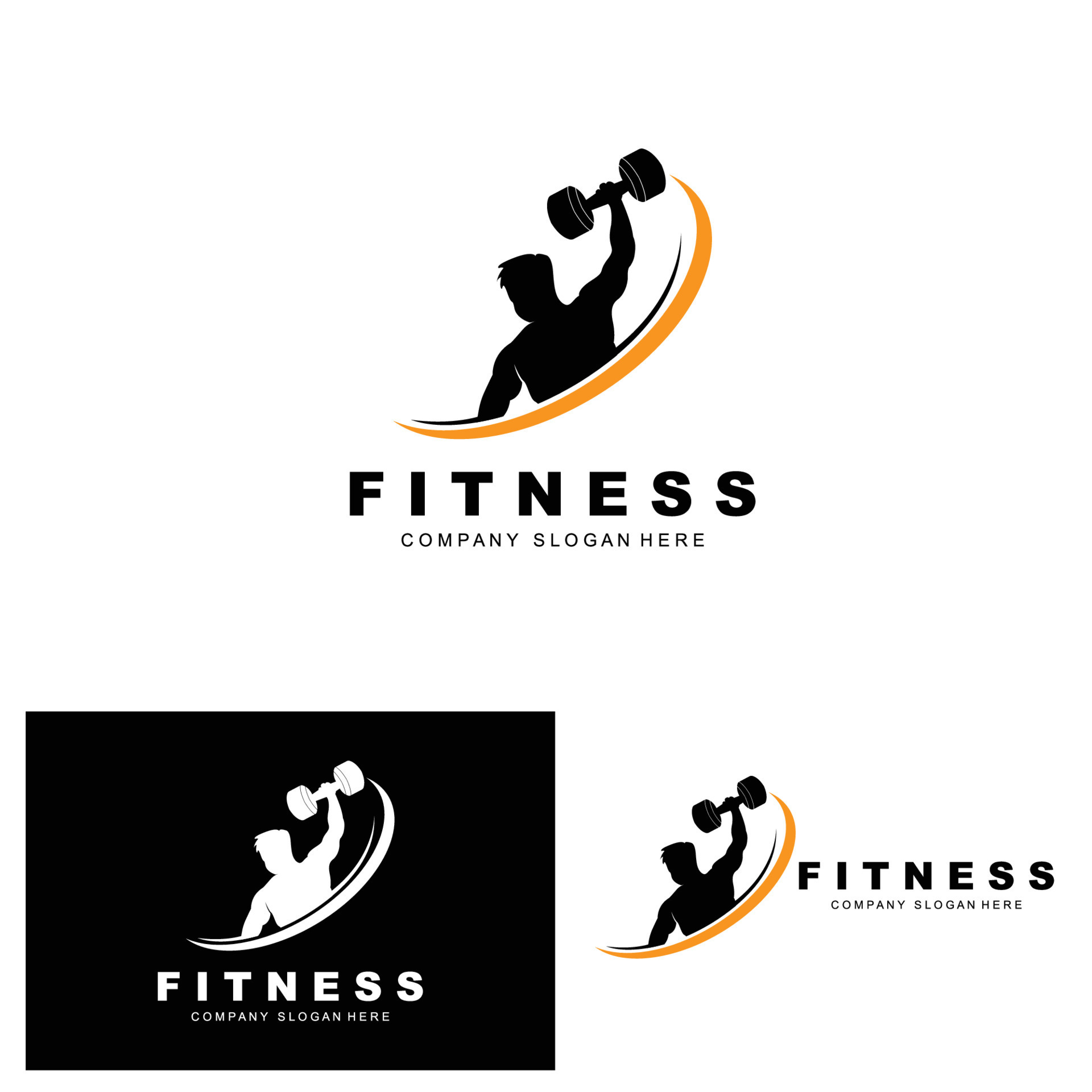Gym Logo, Fitness Logo Vector, Design Suitable For Fitness, Sports