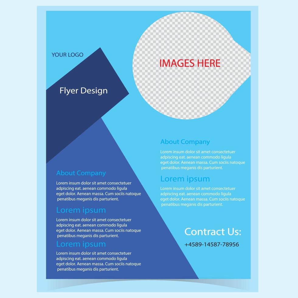 Profesional Business Flyer for Corporate Inc Free Vector