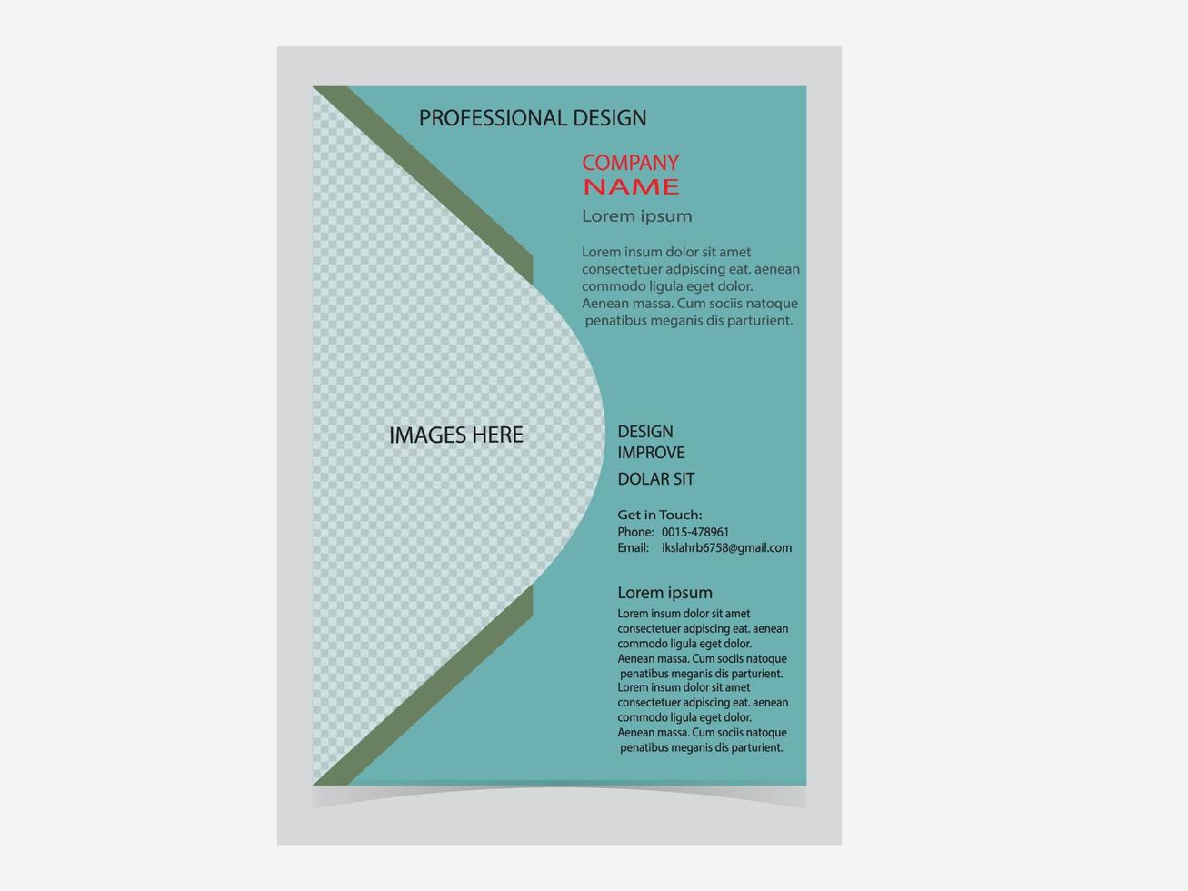 clean and elegant modern business professional letterhead template design. vector