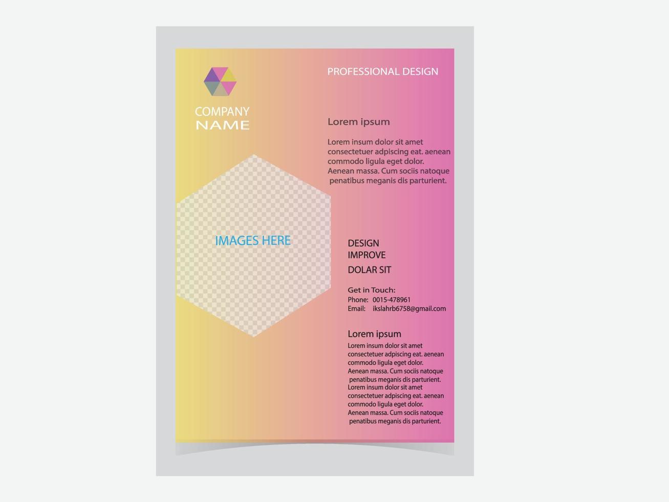 clean and elegant modern business professional letterhead template design. vector