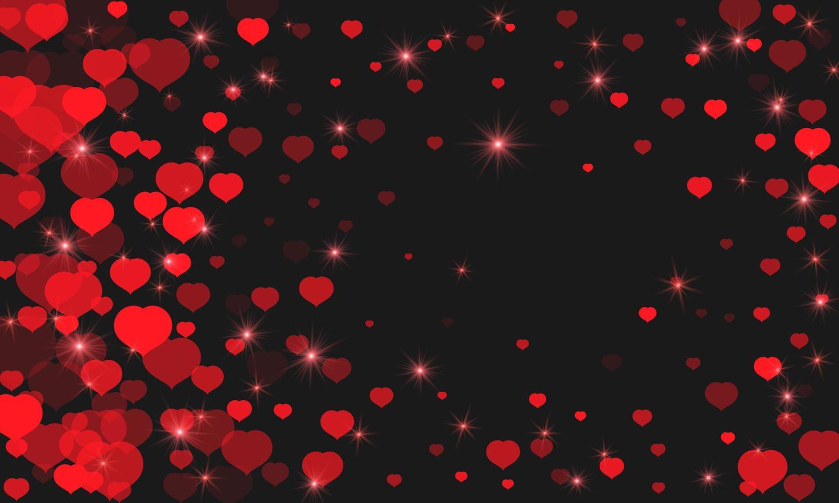 fondo feliz día de san valentín. corazones abstractos para el diseño de fondo del día de san valentín. ilustración vectorial vector