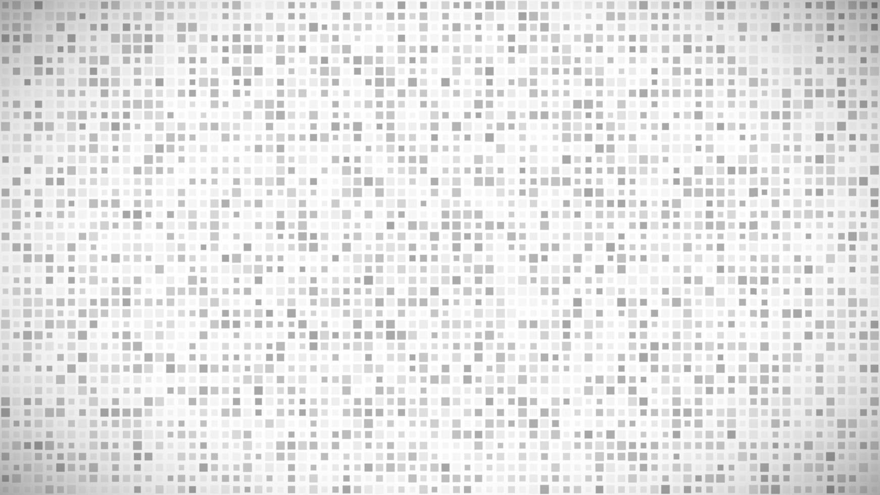 Abstract geometric background of squares. Grey pixel background with empty space. Vector illustration.