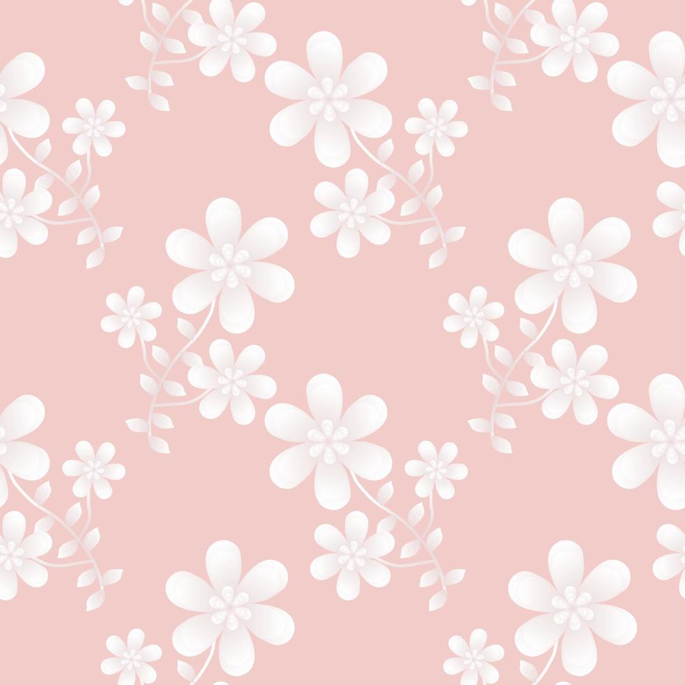 Seamless Pattern With Floral Motifs able to print for cloths, tablecloths, blanket, shirts, dresses, posters, papers. vector