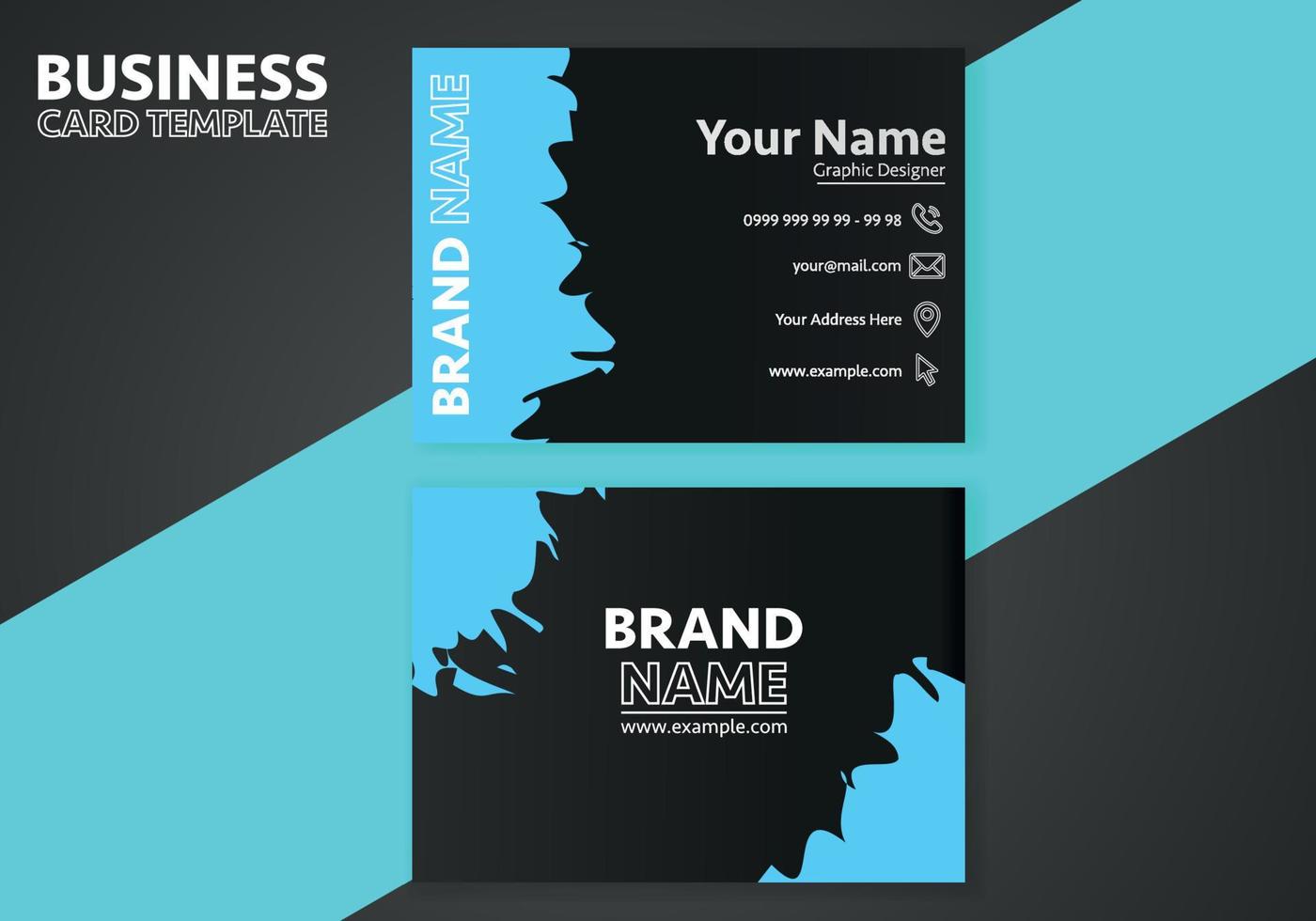 Creative business card design. Abstract business card elegant design template. Business background. vector
