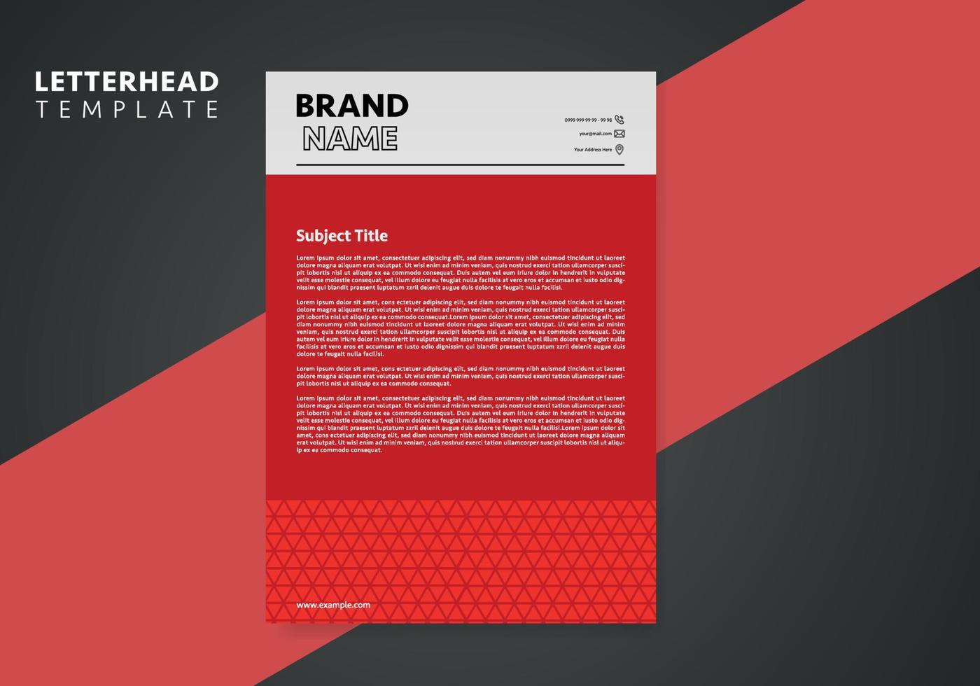 Clean and Corporate Letterhead Template. Creative letterhead template design. Vector Letterhead.