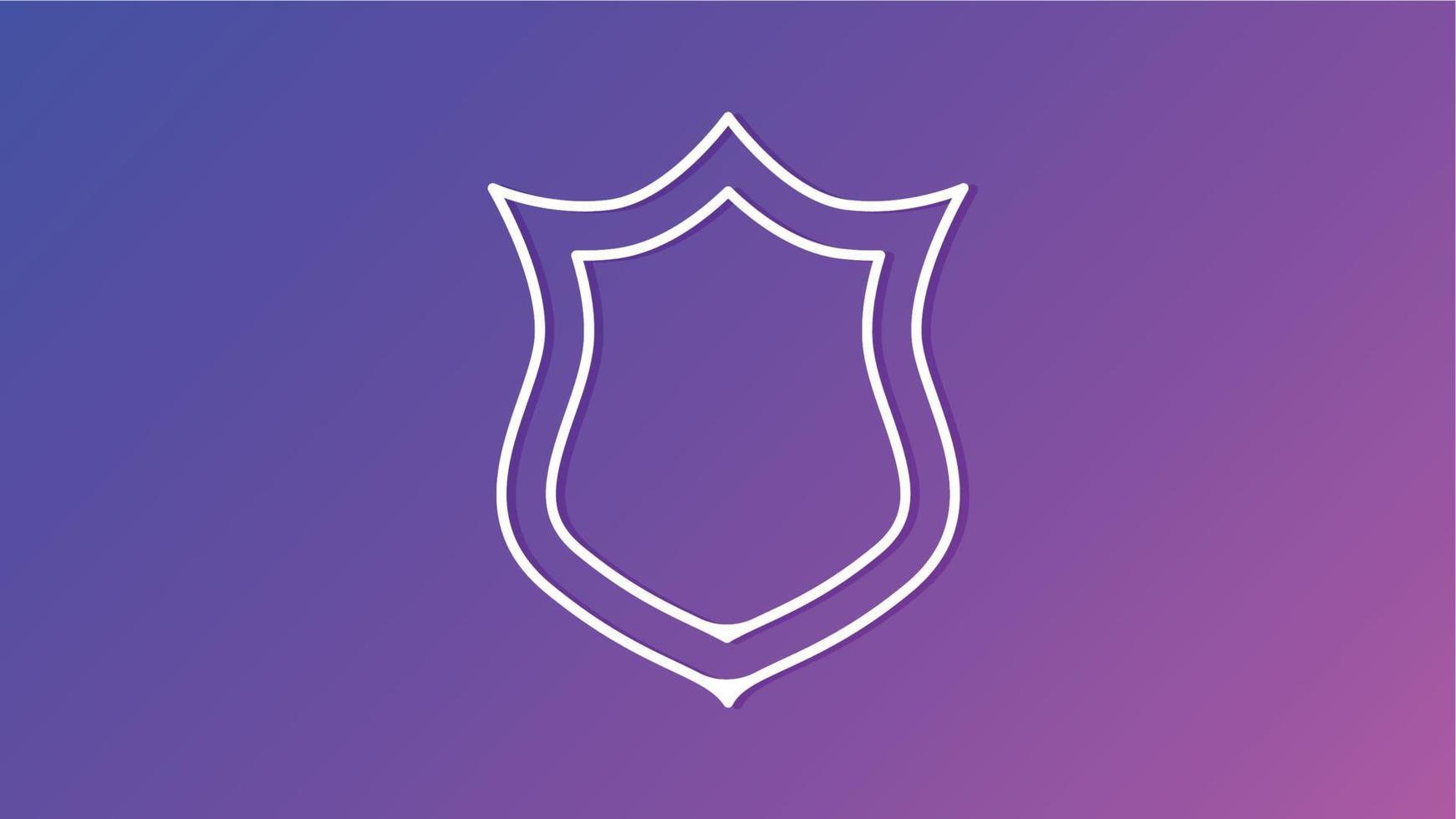 Shield Icon Vector. symbol for web site Computer and mobile vector. vector