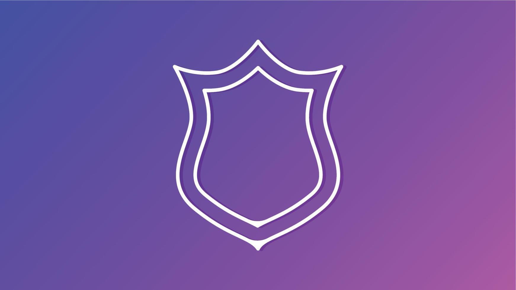 Shield Icon Vector. symbol for web site Computer and mobile vector. vector