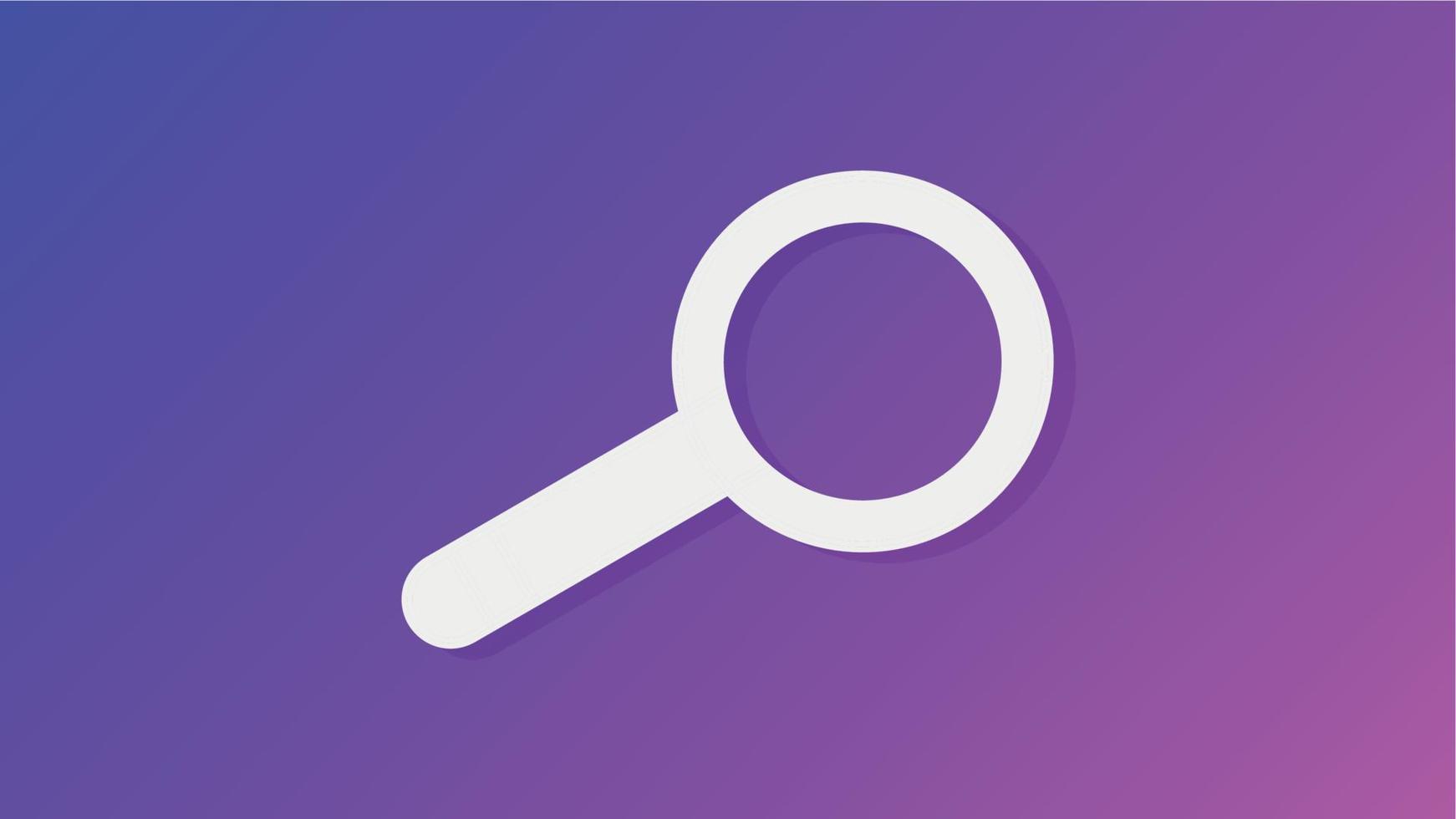 Magnifying glass, search icon vector