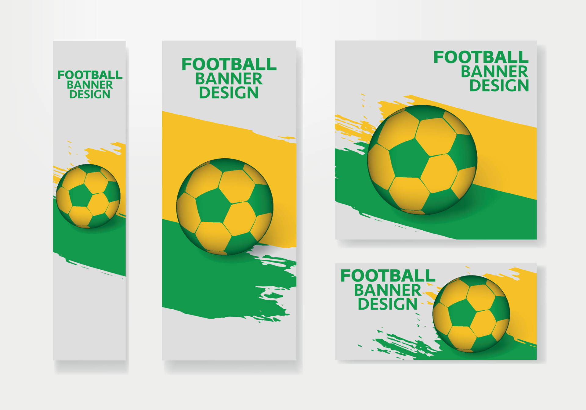 Soccer player team with brazil flag background Vector Image