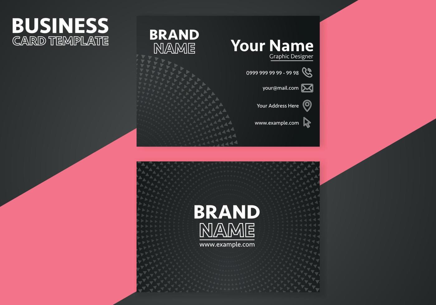 Creative business card design. Abstract business card elegant design template. Business background. vector