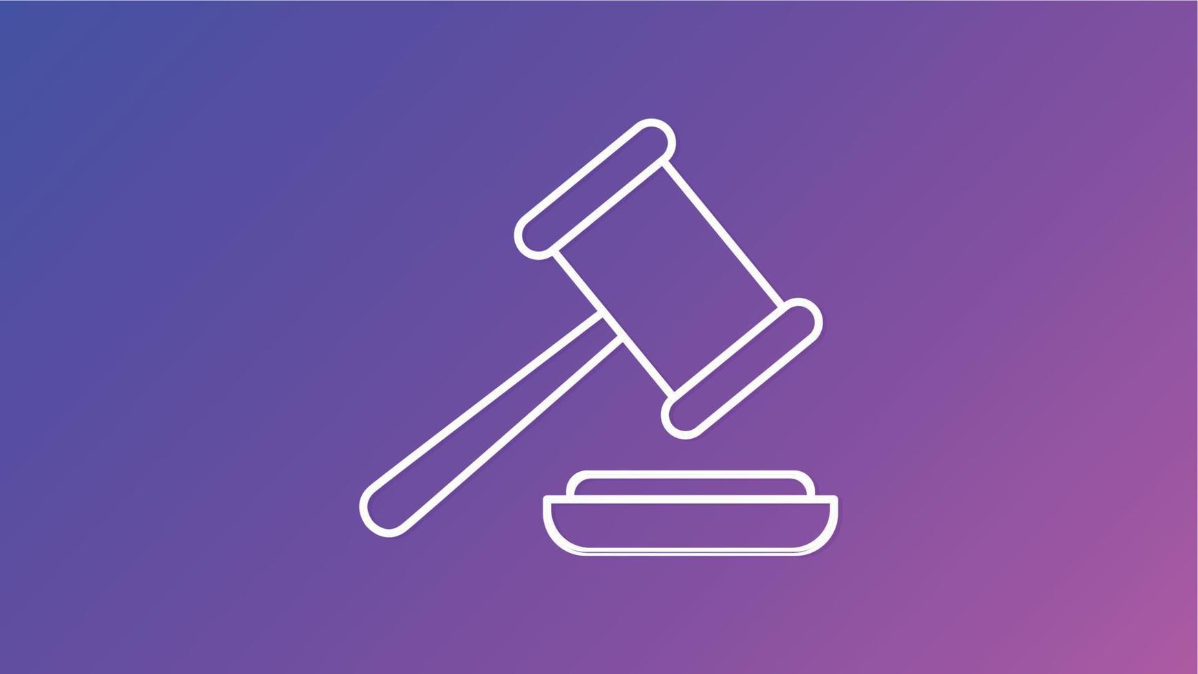 law Icon on white background vector