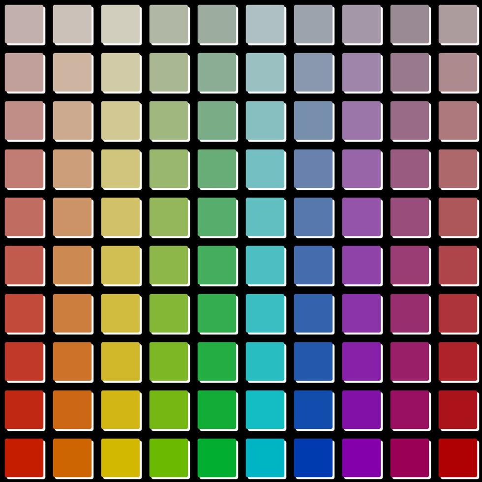 Abstract Seamless Mosaic Pattern on a Black Background. vector