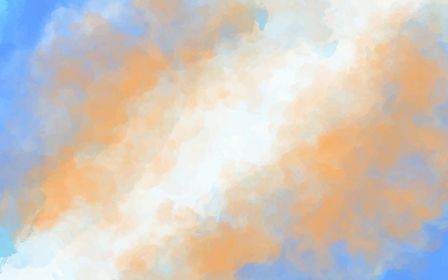 Background Watercolor Landscape, Watercolor Painting, Watercolor Sky, Watercolor Abstract, Watercolor Dreamscape. vector