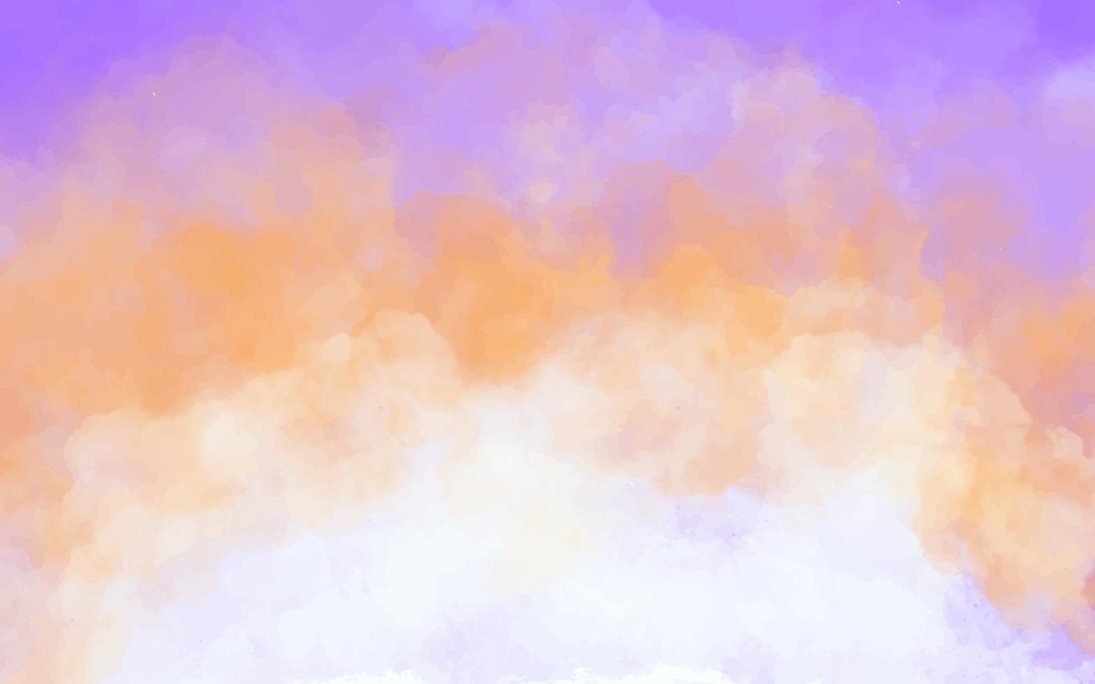 Background Watercolor Landscape, Watercolor Painting, Watercolor Sky, Watercolor Abstract, Watercolor Dreamscape. vector