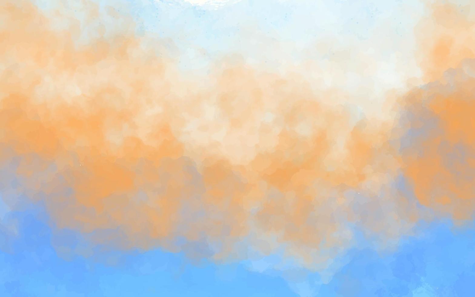 Background Watercolor Landscape, Watercolor Painting, Watercolor Sky, Watercolor Abstract, Watercolor Dreamscape. vector