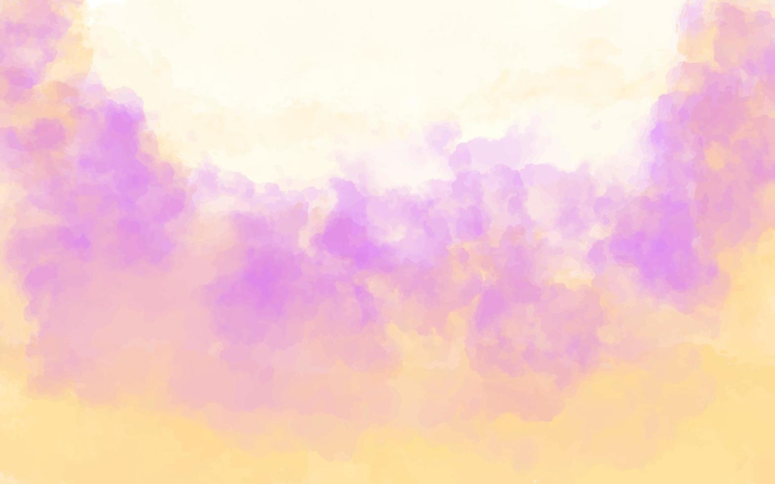 Background Watercolor Landscape, Watercolor Painting, Watercolor Sky, Watercolor Abstract, Watercolor Dreamscape. vector