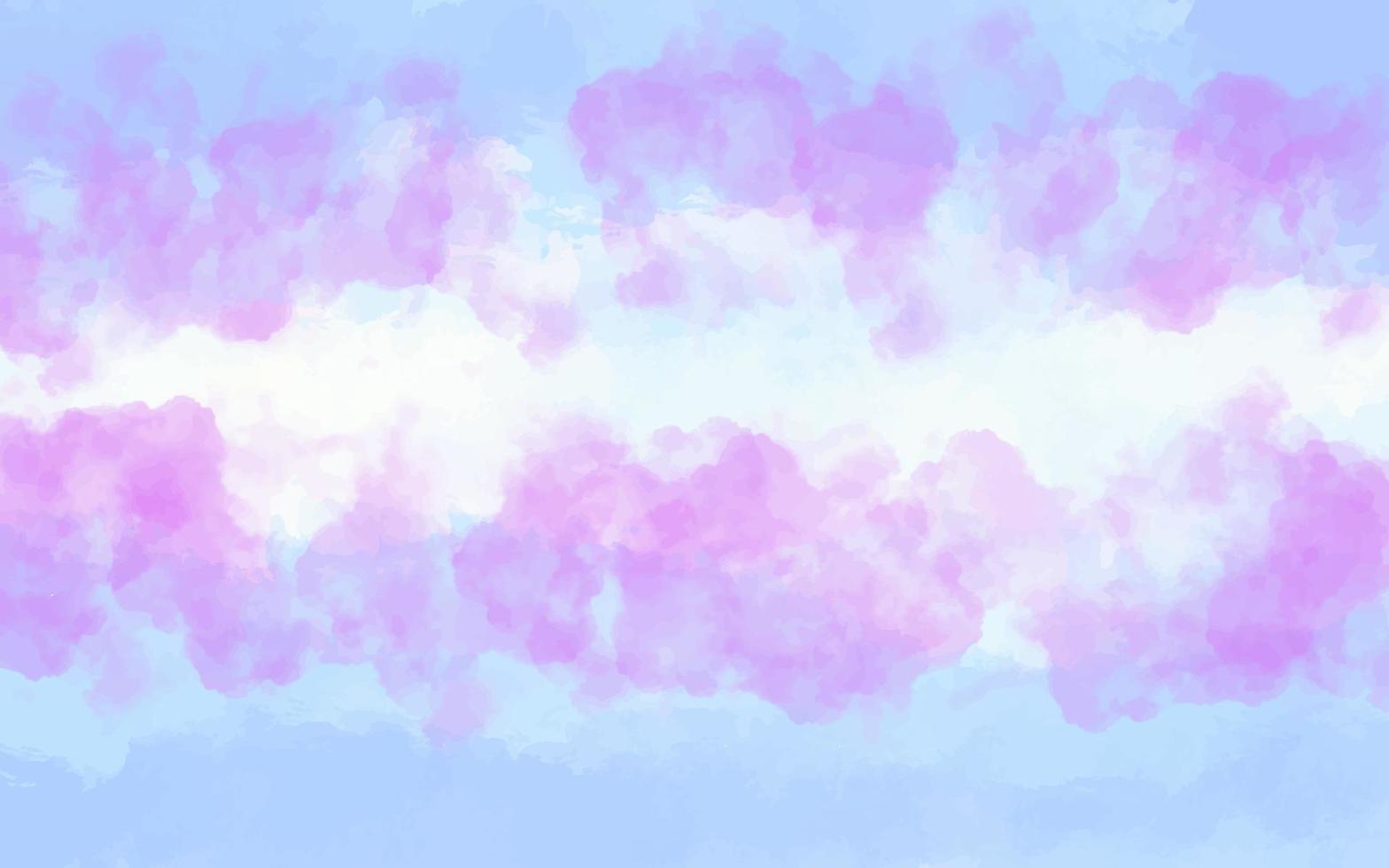 Background Watercolor Landscape, Watercolor Painting, Watercolor Sky, Watercolor Abstract, Watercolor Dreamscape. vector