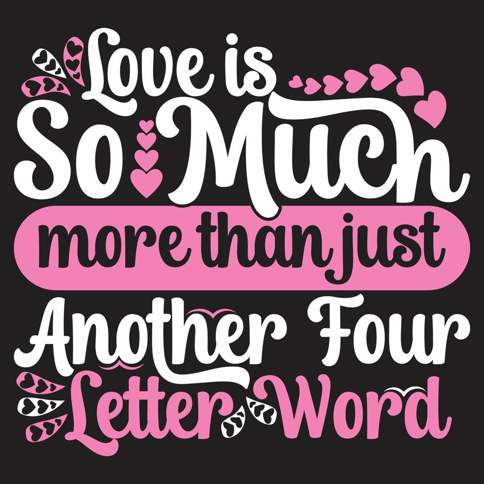 feliz día de san valentín tipografía letras letras románticas de amor camiseta vector