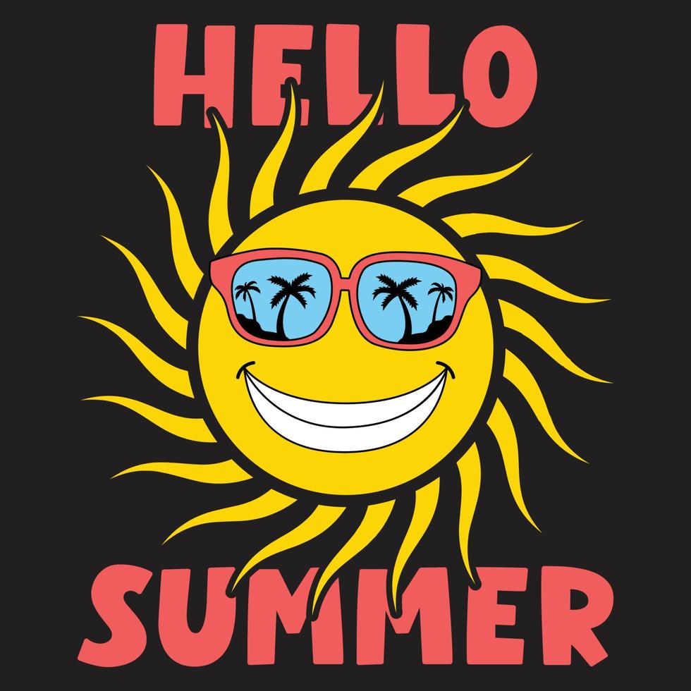 diseño de camiseta de tipografía de letras de verano o fondo de verano con frase inspiradora vector