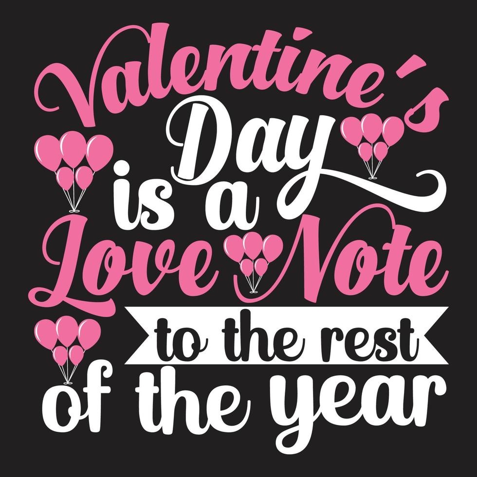 Happy valentines day typography lettering romantic lettering of love tshirt vector