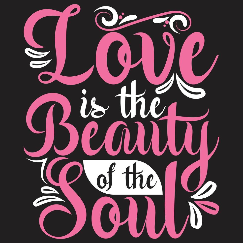 Happy valentines day typography lettering romantic lettering of love tshirt vector