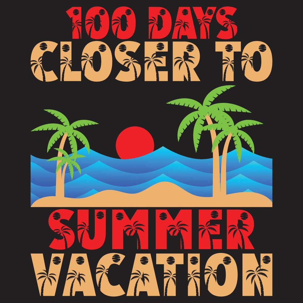 Summer lettering typography t shirt design or  summer background with inspirational phrase vector