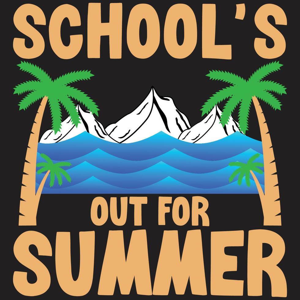 Summer lettering typography t shirt design or  summer background with inspirational phrase vector