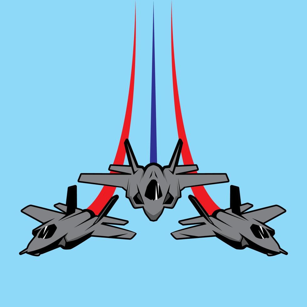 jets de aviones acrobáticos... vector