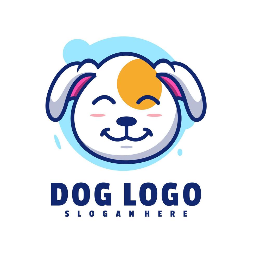 Cute Dog Logo Template vector