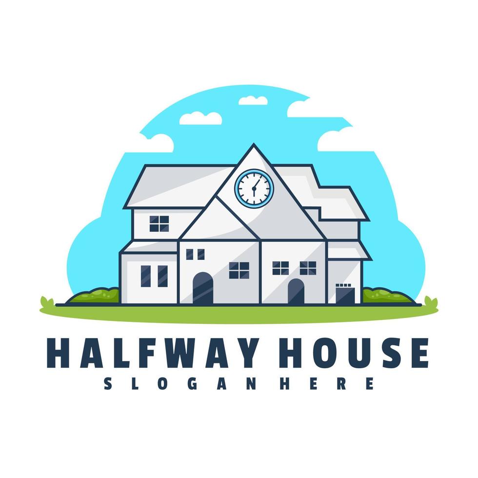 Halfway House Logo Design vector