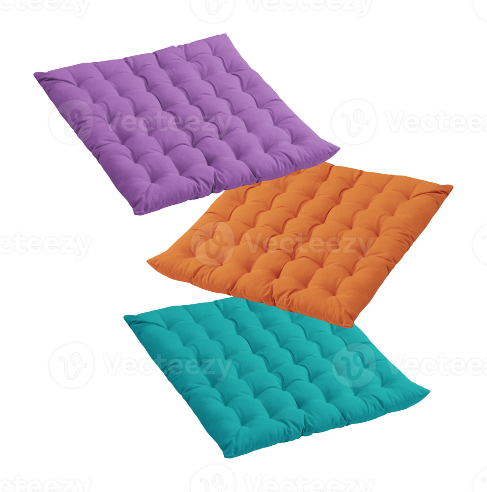 cushion with cut out isolated on background transparent png