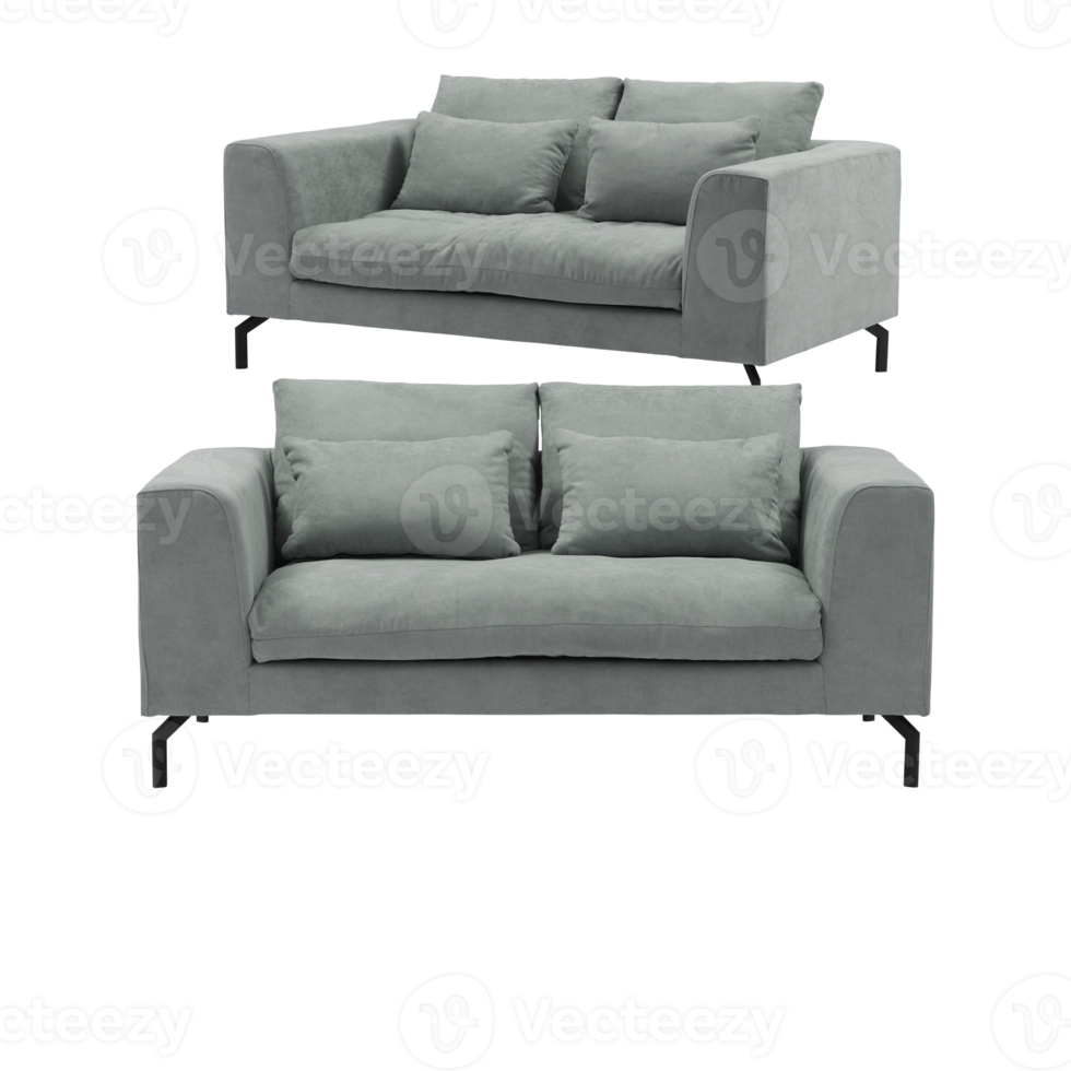 sofa with cut out isolated on background transparent png