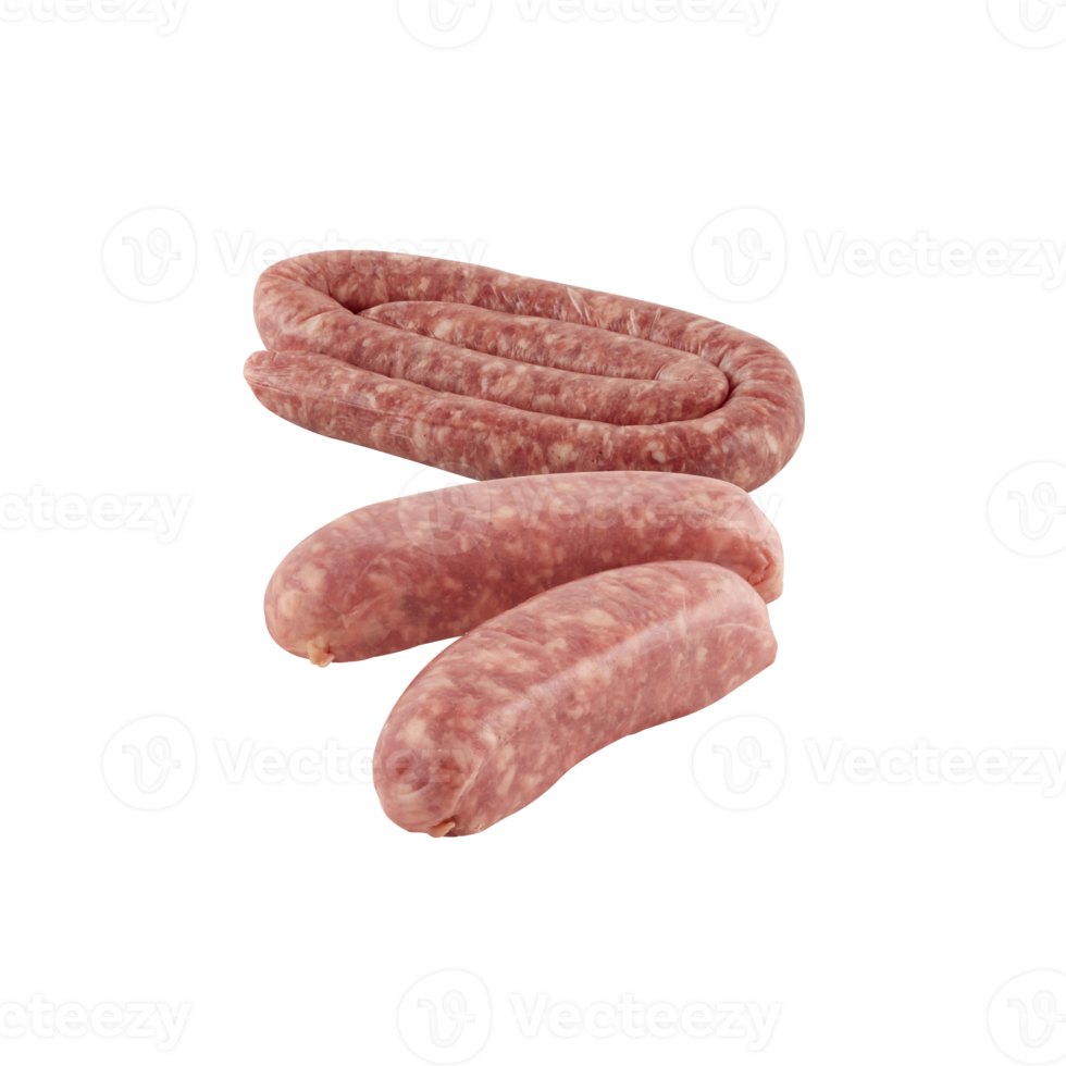 sausage with cut out isolated on background transparent png