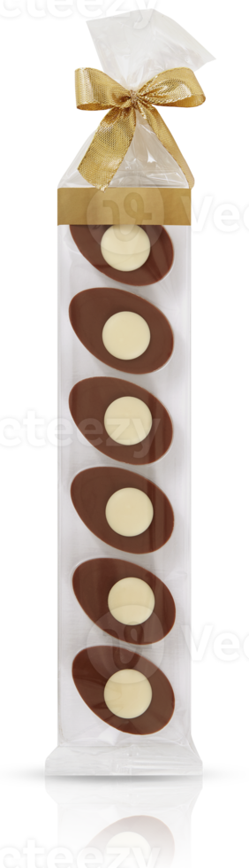 chocolate with cut out isolated on background transparent png