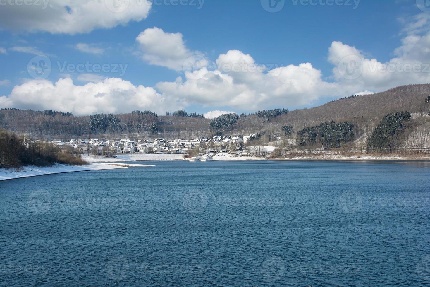 Village of Sondern,Biggesee Reservoir,Sauerland,Germany photo