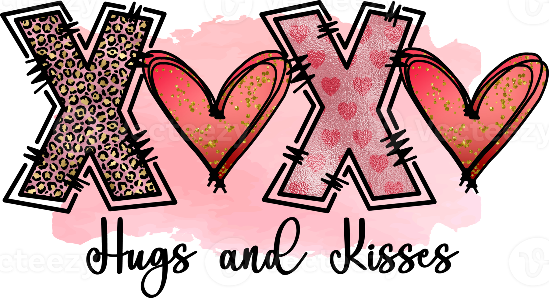 xo xo abbracci e baci san valentino giorno sublimazione disegno, Perfetto su t camicie, tazze, segni, carte e tanto Di Più png