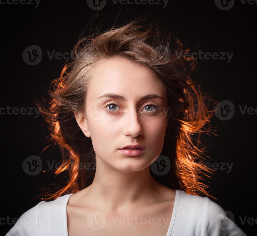 Portrait of a beautiful young woman photo