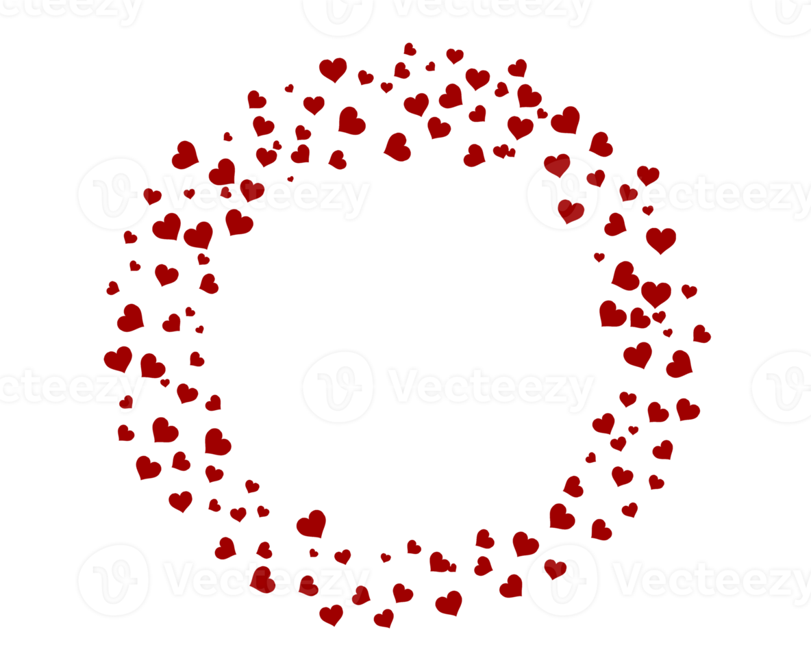 heart red Isolated on transparent background PNG file