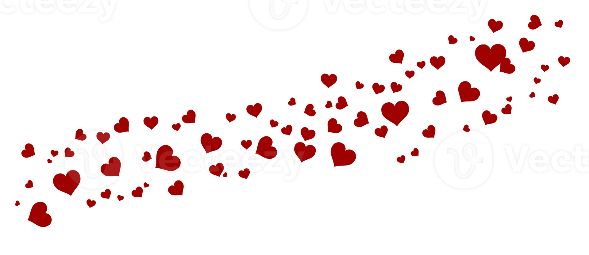heart red Isolated on transparent background PNG file