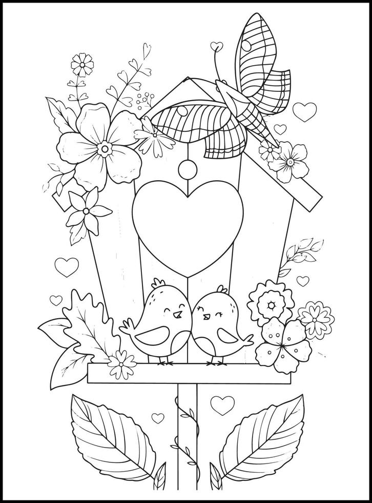 Magical Butterflies Adult Coloring Pages vector