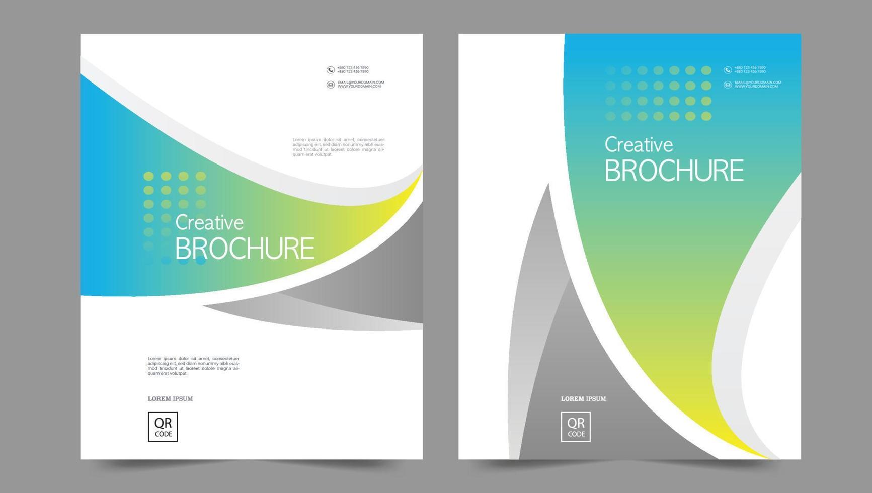 Cover template flyer design vector background