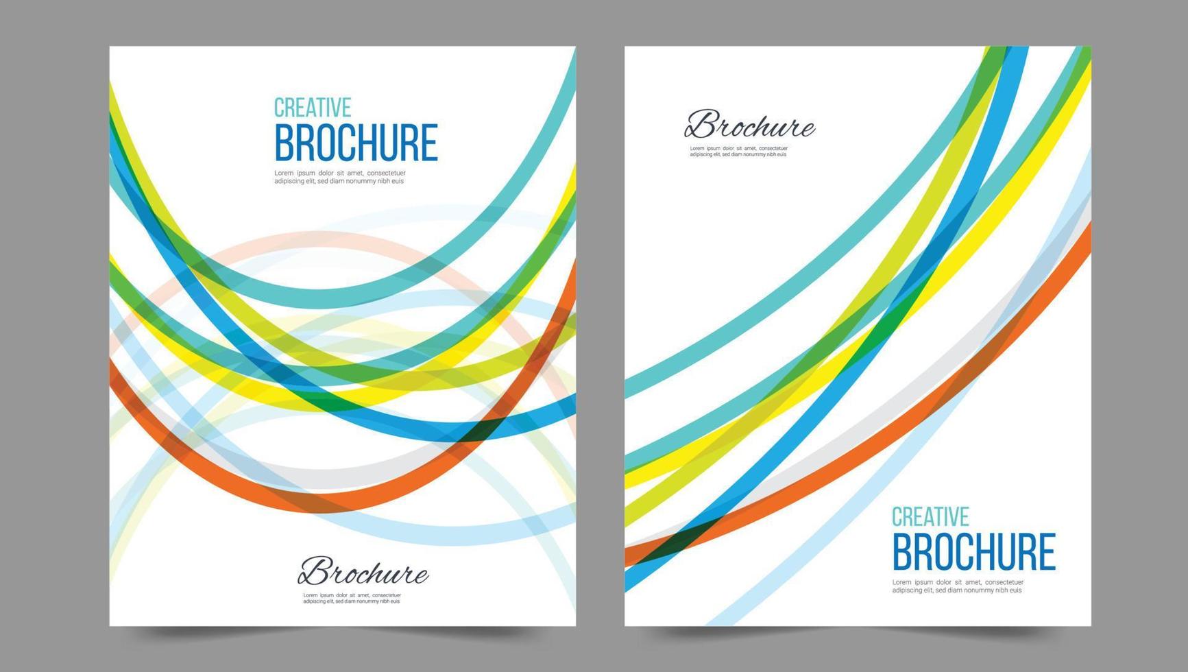 Cover template flyer design vector background