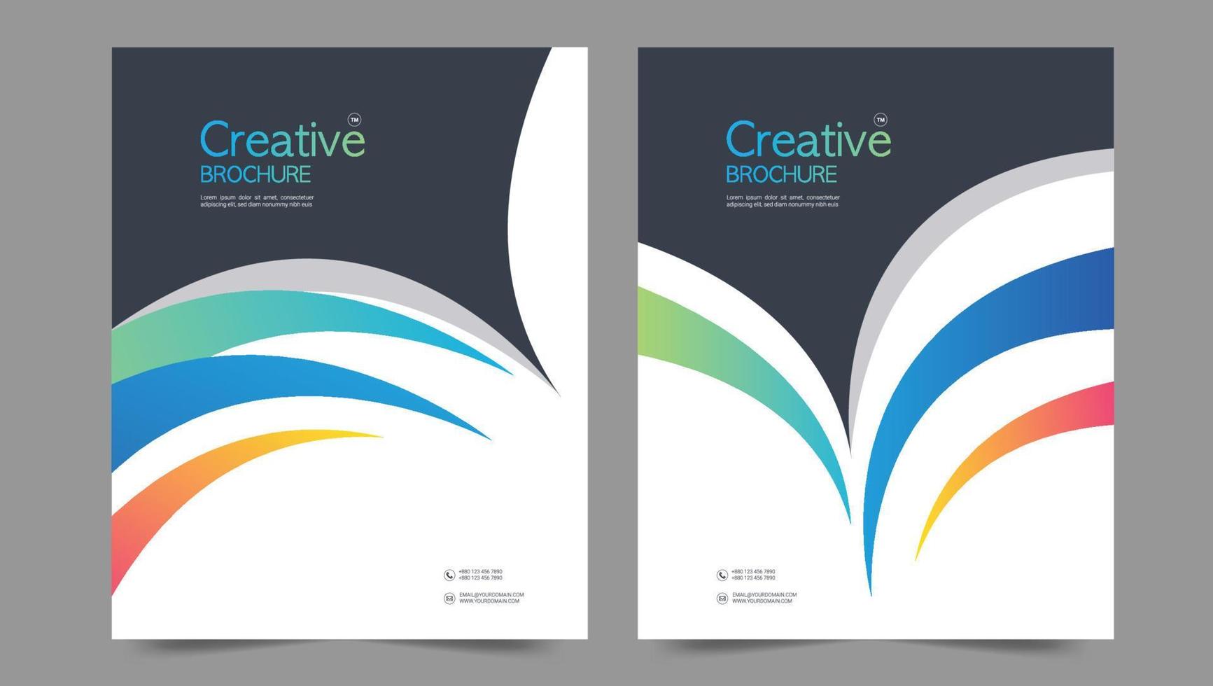 Cover template flyer design vector background