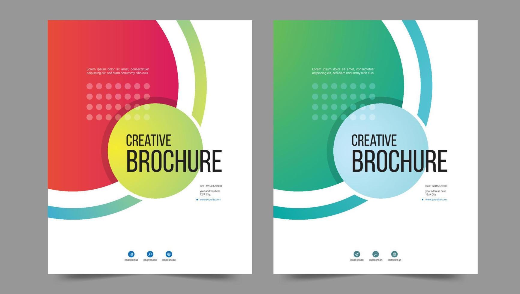 Cover template flyer design vector background