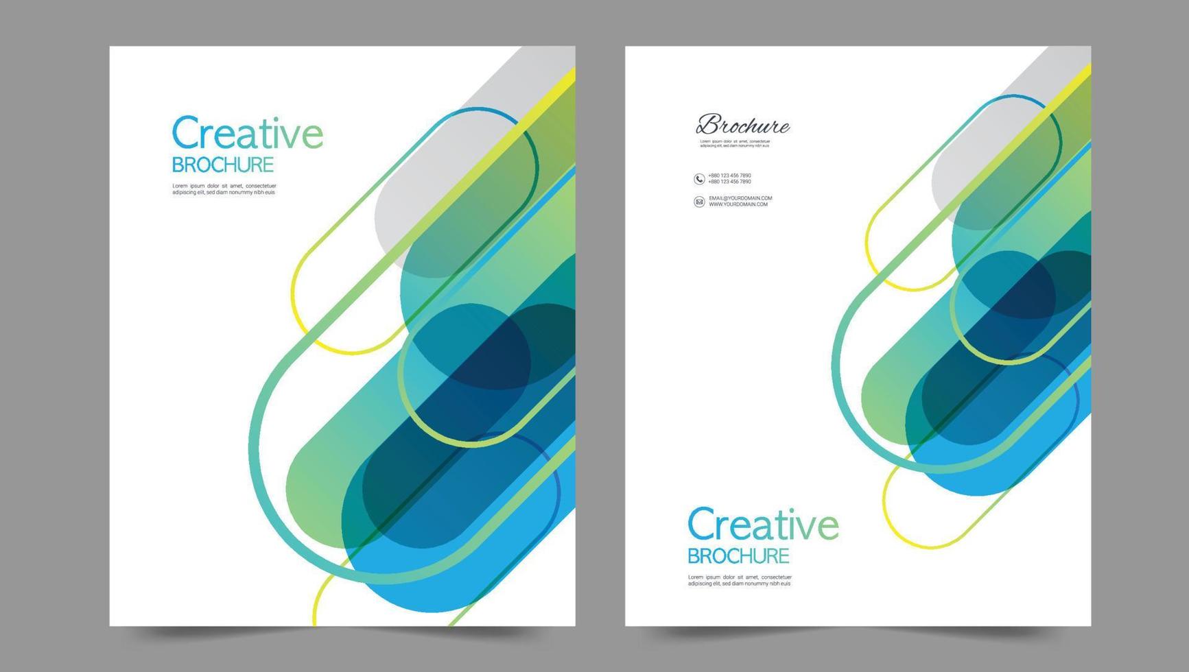 Cover template flyer design vector background