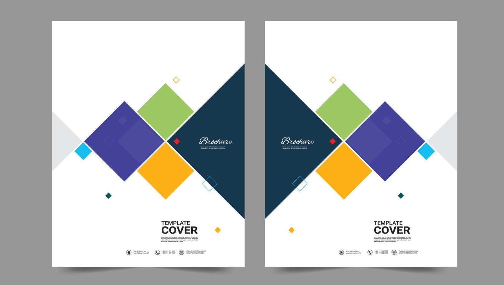 Cover template flyer design vector background