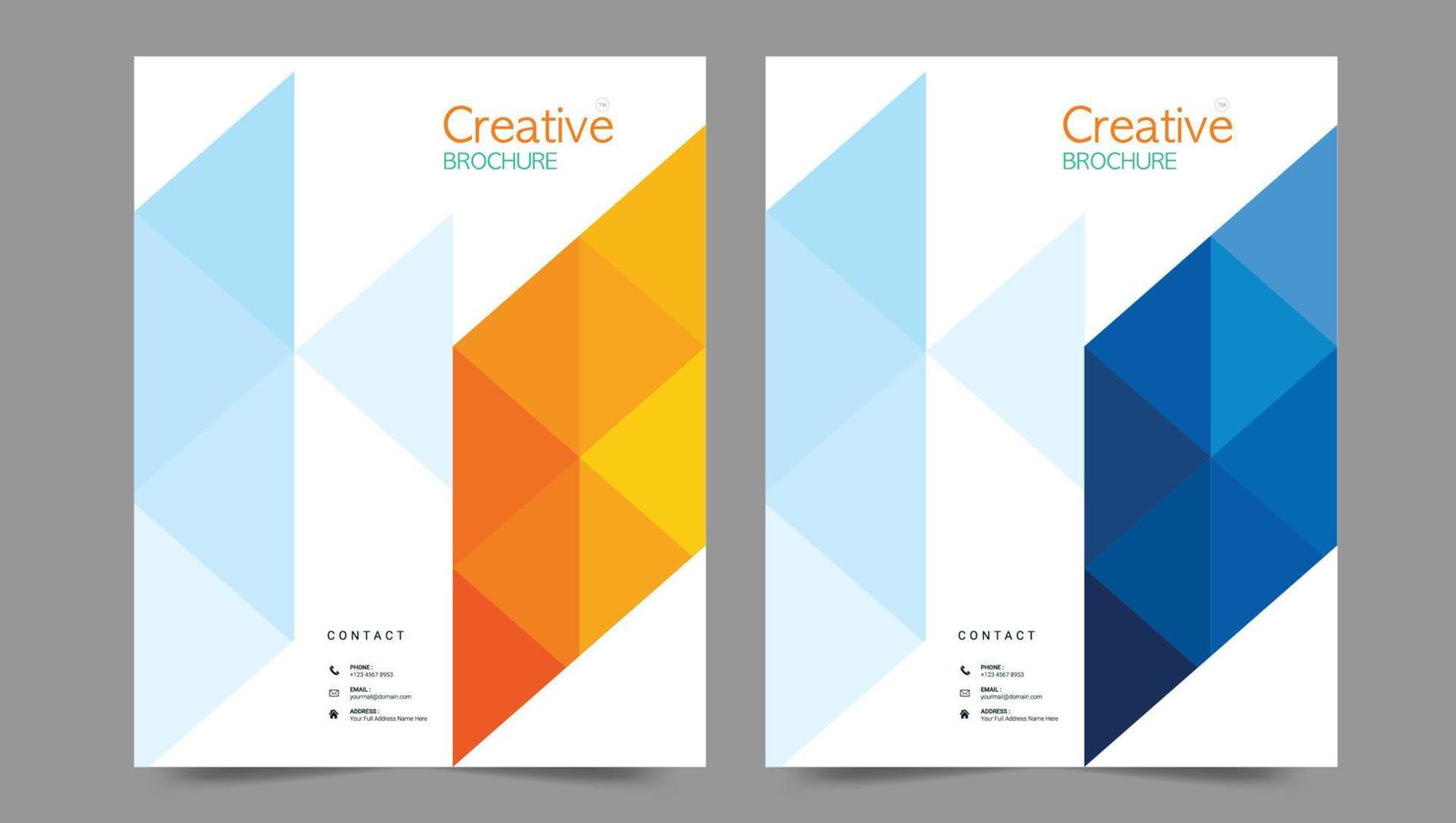 Cover template flyer design vector background