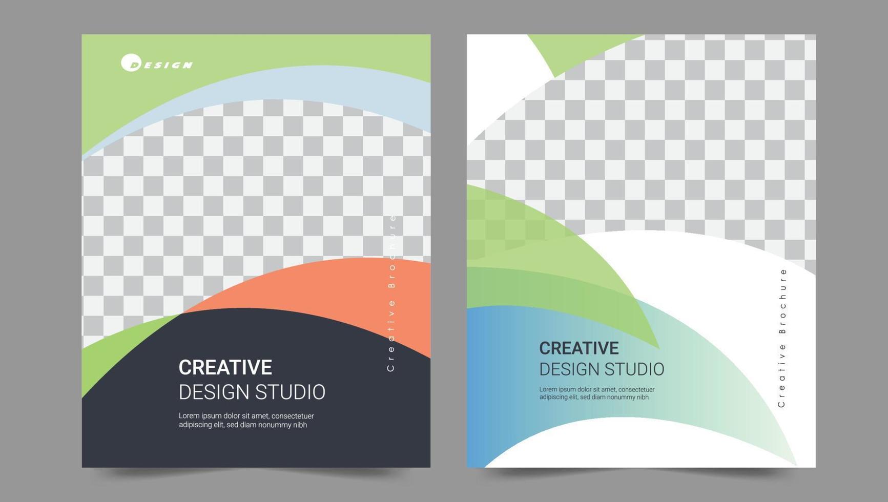 Cover template flyer design vector background